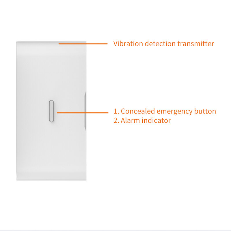Ostaniot-sensores de vibración inalámbricos para rotura de vidrio, Detector de alarma antirrobo para puerta y ventana, Kit de seguridad para el hogar, 433MHz, eV1527