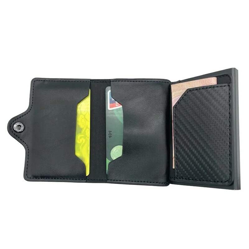 Apple Airtags – portefeuille en cuir pour hommes, avec nom personnalisé, porte-cartes de crédit, Rfid, sac à fermeture éclair