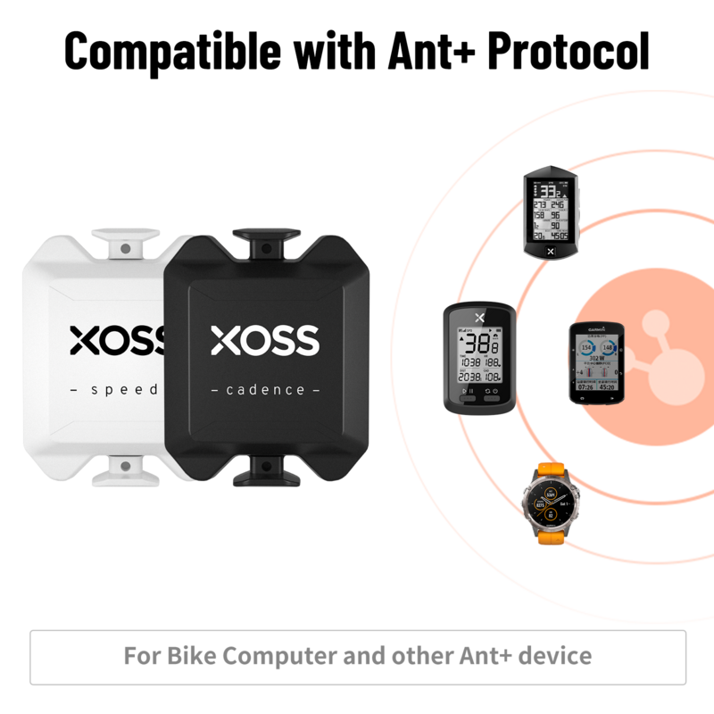 Xoss X1 Suite Speed Cadence Sensor ANT + tachimetro Bluetooth compatibile per Garmin iGPSPORT Bryton