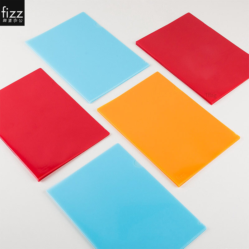 Fizz-Juego de limas transparentes en forma de L, 10 unidades, material PP grueso, superficie impermeable