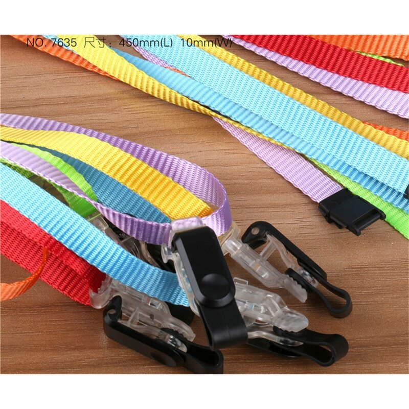 Plastic Name Holders Safety Breakaway Polyester Lanyard with Id Badge Holder