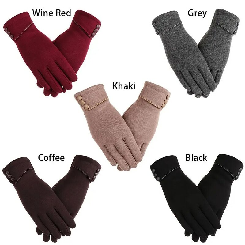 New Fashion Winter Warm addensare Plus guanti da sci in velluto guanti Touch Screen guanti da guida