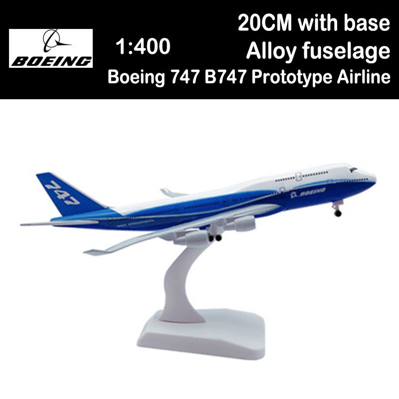20CM 1:400 Boeing 747 B747 Prototype Model Airlines Base Landing Gear Wheels Metal Alloy Aircraft Plane Adult Kids Gift Airliner