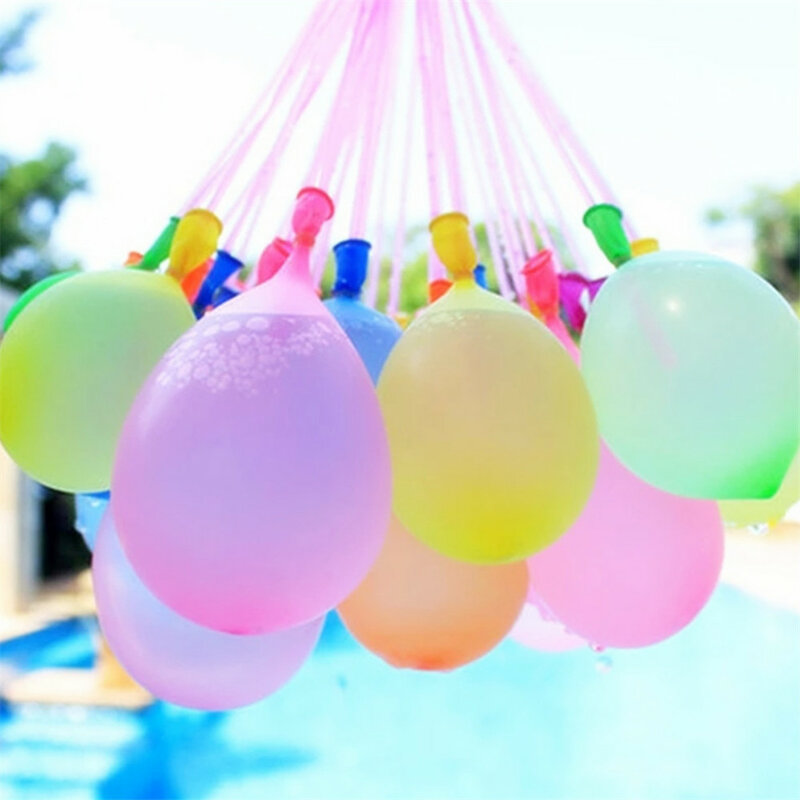 111 stücke Wasser Luftballons Lustige Sommer Outdoor Spielzeug Ballon Bündel Wasser Luftballons Bomben Spielzeug Für Kinder