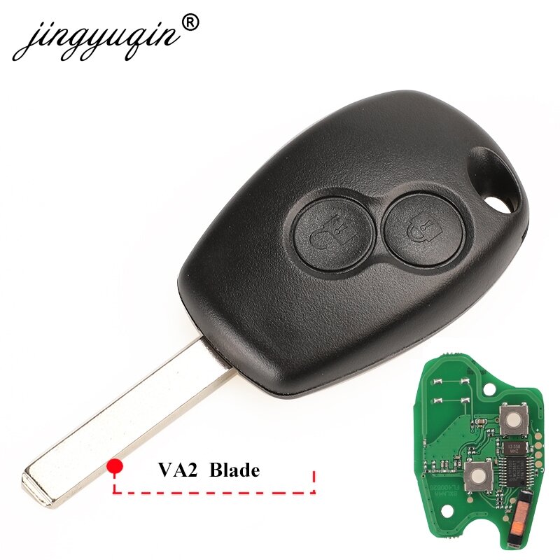 Jingyuqin 2BTN Remote Key untuk Renault Duster Modus Clio 3 Twingo DACIA Logan Sandero Kangoo 433MHz PCF7947 PCF7947 pcf7952E Chip