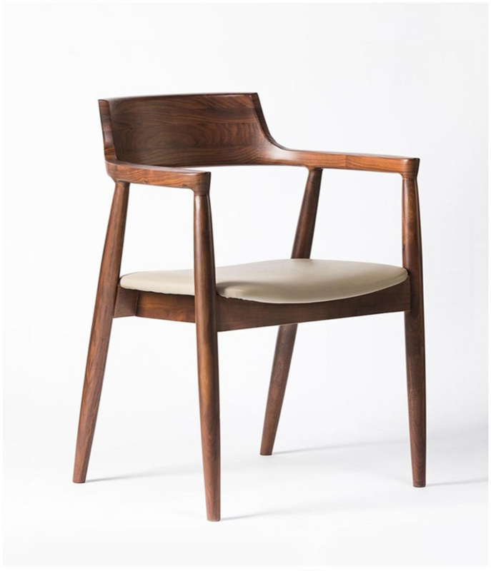 Nordic z litego drewna krzesło do jadalni prezydent Kennedy krzesło Hiroshima krzesło kawiarnia restauracja krzesło konferencyjne proste krzesło z oparciem