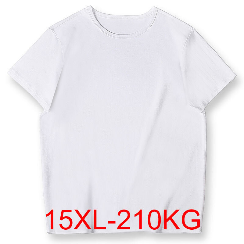 Summer men Oversized t-shirt Bust 186cm 15XL 14XL 13XL 12XL 11XL 10XL Weight 210kg Plus size Men t-shirt