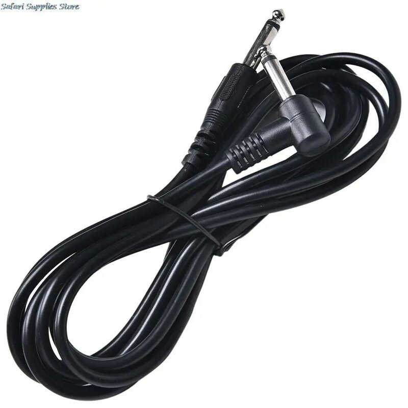 Hot Koop 3 m Elektrische Patch Cord Gitaarversterker Amp Gitaar Kabel Met 2 Pluggen Zwarte Kleur