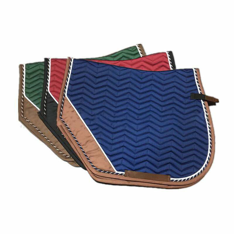 Honeycomb Cotton Large Composite Saddle Red/Blue/Dark Green Saddle Cushion Horse, Equestrian Supplies