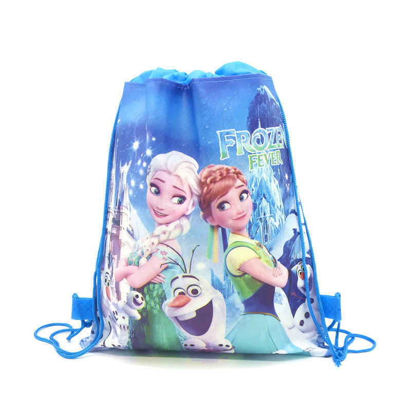 Disney mrożone II motyw zamrażanie Anna i Elsa królowa śniegu filmu mrożone torba z włókniny torby ze sznurkiem tornister torba na zakupy 1 sztuk