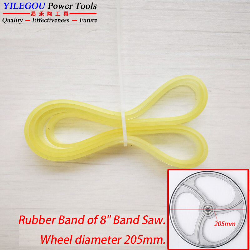 2 Pieces Rubber Band For Band Saw 8" (Wheel 205mm), 9" (Wheel 230mm), 10" (Wheel 250mm). Band Saw Scroll Wheel Rubber Ring