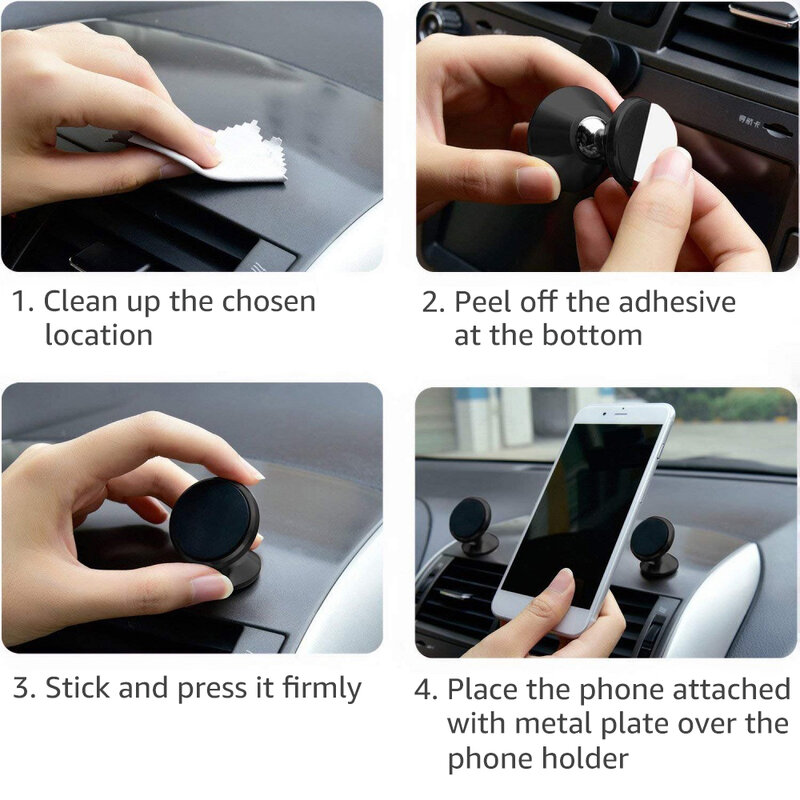 Untoom-Soporte magnético para teléfono móvil en el coche, apoyo universal para iPhone X Xs Max y Samsung dentro del auto