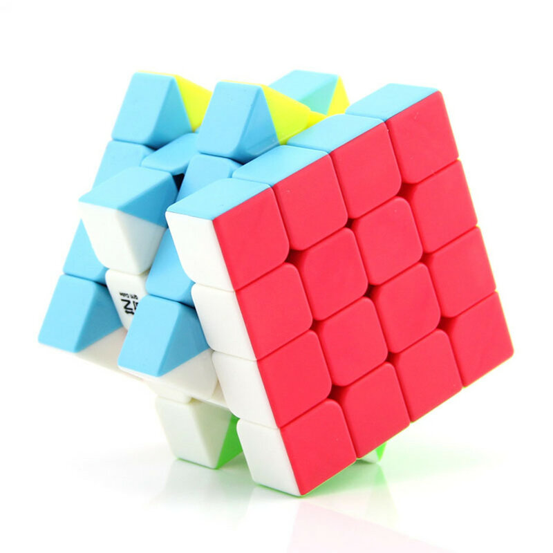 Cubo mágico de velocidad QiYi Yuan S 4x4 V2 V3, rompecabezas profesional de 4 capas, juguete para niños, regalo para niños