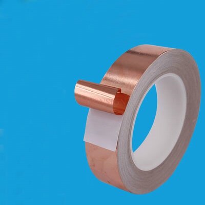Fita resistente de alta temperatura da anti-radiação adesiva condutora lateral do cobre puro da fita da folha de cobre do único condutor
