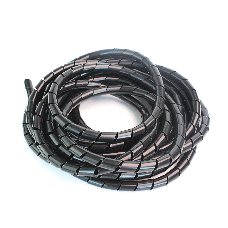 Quente 10m 10mm/14mm espiral fio organizador envoltório tubo chama-retardador cabo manga colorido cabo embalagem cabo mangas tubo de enrolamento