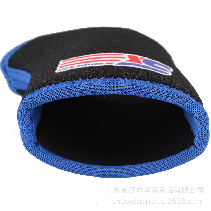 Protector de tobillo de esponja elástica ultraligero, SX860-B, azul y negro, un paquete