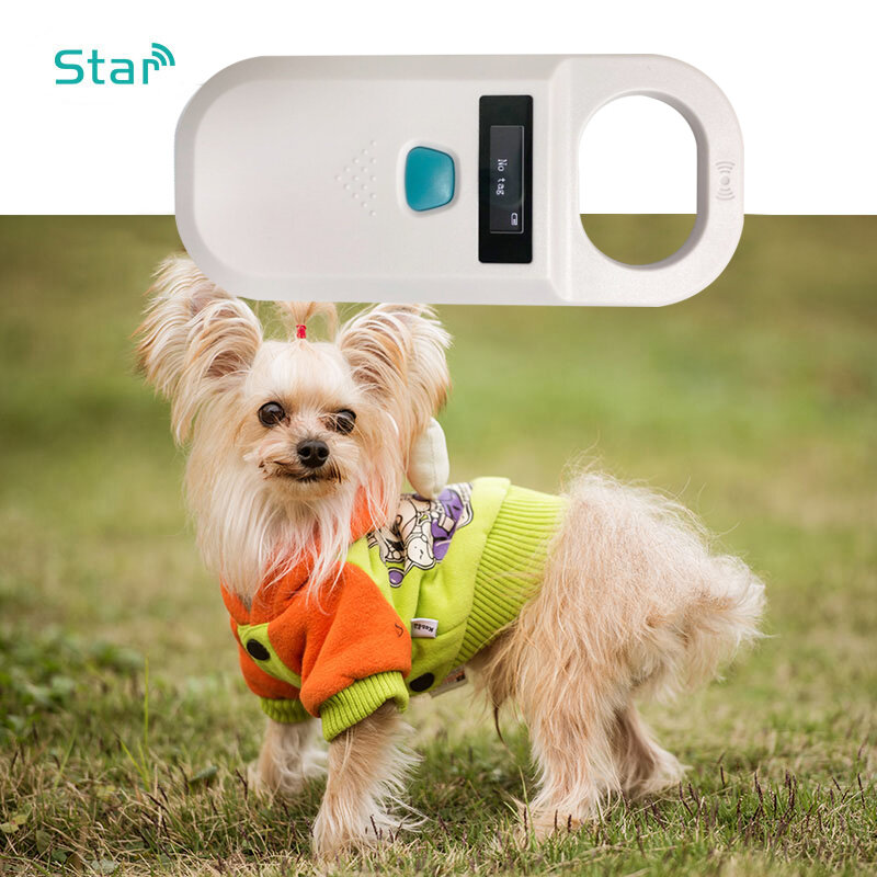 Microchip Handheld Animal Chip Digital Scanner USB Rechargeable Pet ID Reader Identification General Application for Cat Dog