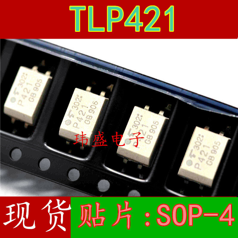 10PCS P421 TLP421 SOP-4 라이트 커플 링 TLP421F P421F 재고 있음 100% 신규 및 원본