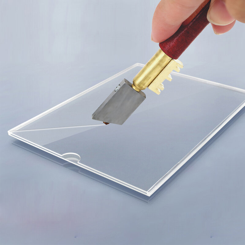 HOOMIN-cortador de vidrio de diamante único, cuchillo afilado portátil, herramienta de corte de diamante, 17mm