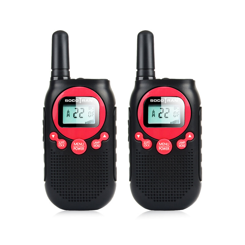 2Pcs Rechargeable Walkie Talkies for Adults Long Range 5 Miles 22CH VOX Flashlight LCD Two Way Radio  for Family Road Trip