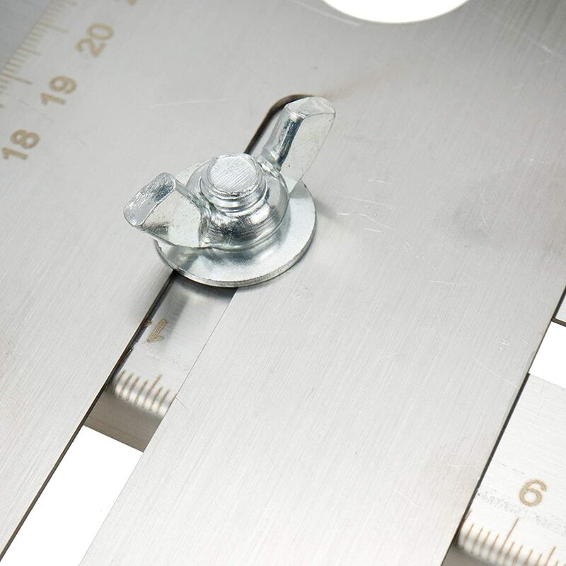 Płytka ceramiczna lokalizator otworów uniwersalny otwór ceramiczny ze stali nierdzewnej linijka otwór wykrojnik otworów w 25mm, 40mm, 45mm, 55mm(1 szt.)