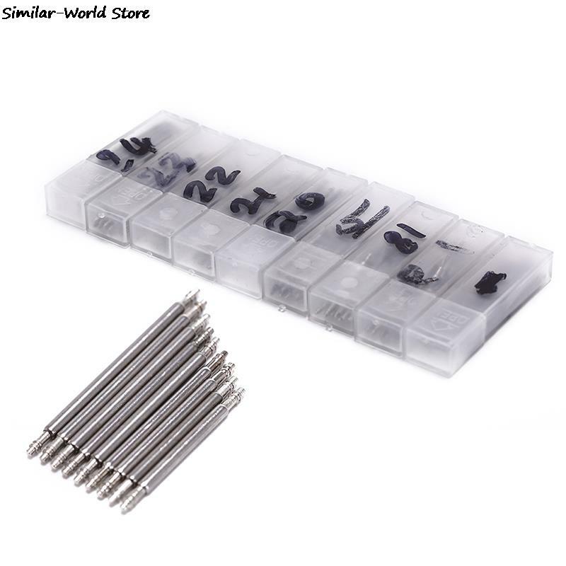 New 20 PCS Silver Watch Repair Set 16-24MM Stainless Steel Watch Band Spring Bars Strap Link Pins Watchmaker