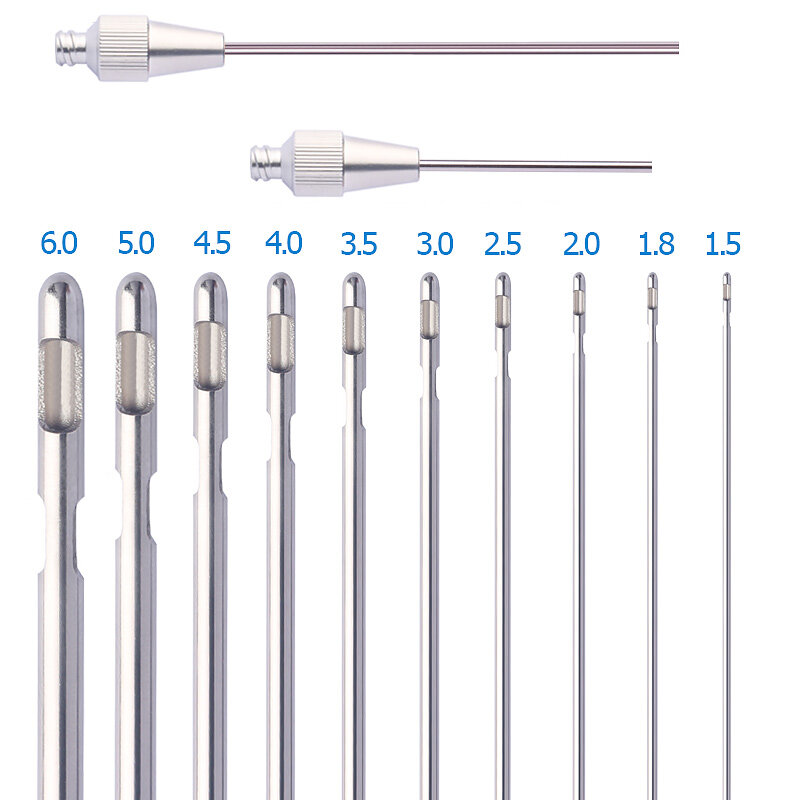Lipoaspiração cânula tri-port três furos agulha autoclavable lipoaspiração instrumento