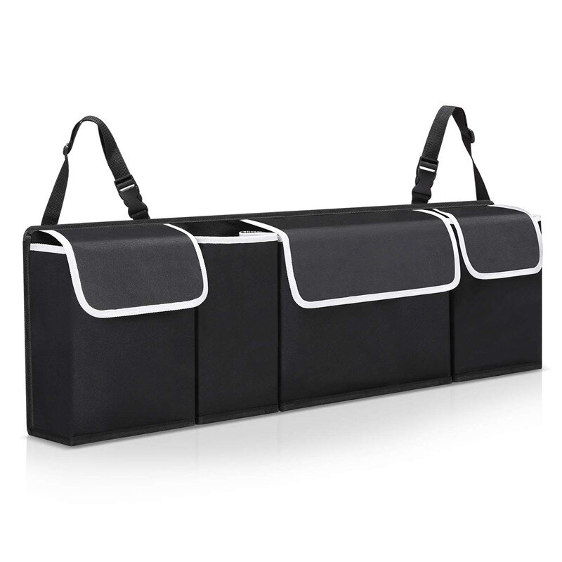 Huihom 카시트 백 트렁크 주최자 뒷좌석 멀티 포켓 수납 가방 자동차 여행 수납 정리 액세서리