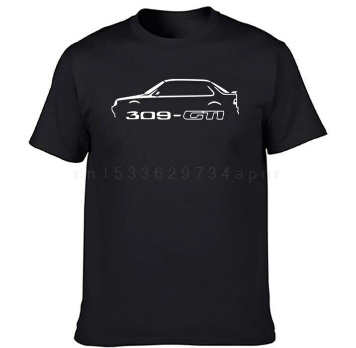 Camiseta Solta Masculina, 100% Algodão, PEU, Peugeot 309 GTI, INSPIRED Carro Clássico, Moda, Frete Grátis, 2022