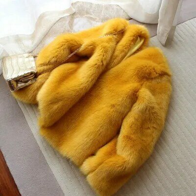 Tao Ting Li Na New Style High-end Fashion Women Faux Fur Coat 19S85