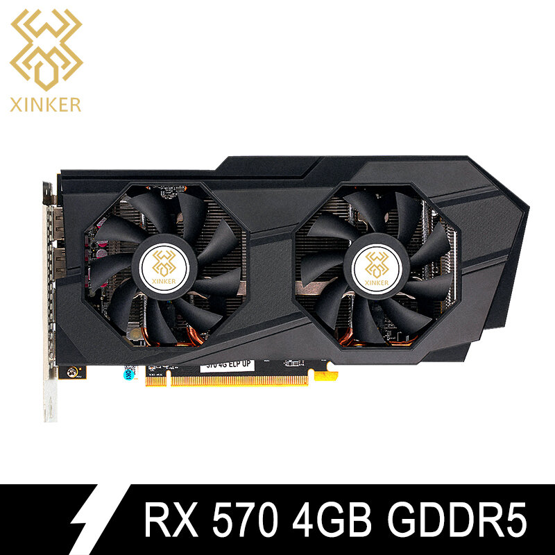 For Gaming Office Mining Mine Ether Rx 570 4g Graphics Cards 7000mhz GDDR5 256Bits Pci-express3.0 X16 Video Card