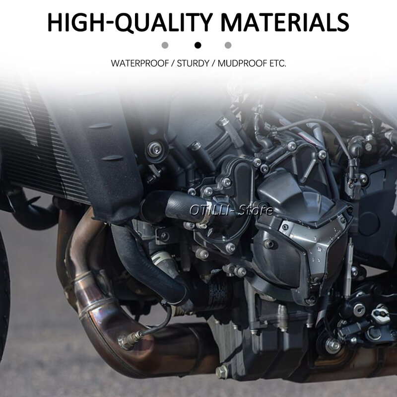 Motocicleta Motor Protector Quadro Sliders, Anti Bater Bater Pad, Queda de Proteção para Yamaha MT-09 MT09 Tracer 9 GT, 2021, 2022