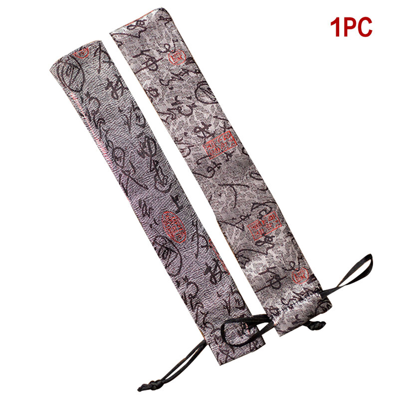 Pochette de ventilateur à main pliante sac de ventilateur à main décoratif housse en tissu Polyester artisanat de Style chinois de haute qualité