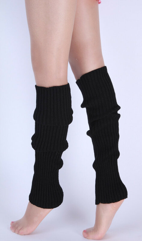 Kolana japoński JK jednolity styl Lolita Slouch skarpetki luźne buty jednolity kolor dzianiny zimowe getry skarpety stóp ocieplenie okładka