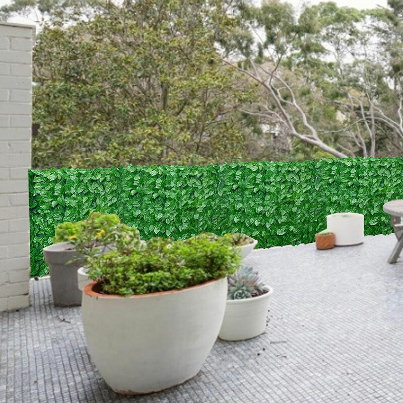 Sztuczny liść prywatność ogrodzenie rolka ściana krajobraz ogrodzenie prywatność ekran ogrodzenia ogrodowa podwórko poręcz balkonowa prywatność