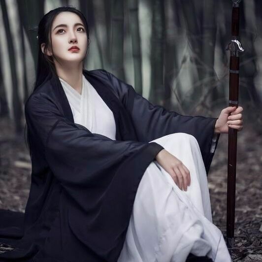 Pakaian Dinasti Han Tang Song Ming Gaya Cina Kostum Wanita Pakaian Kimono Putih dan Merah Hanfu untuk Wanita