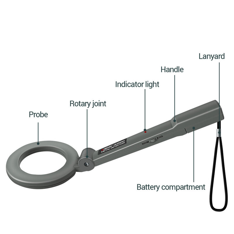 Портативный ручной металлоискатель, инструмент для проверки промышленной безопасности, зуммер, Высокочувствительный прибор для поиска металла