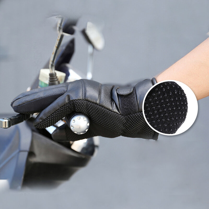 Sarung Tangan Pemanas Listrik Musim Dingin Sarung Tangan Suhu Dapat Disesuaikan Layar Sentuh Penghangat Hangat Sepeda Tahan Angin Sarung Tangan Pemanas Bertenaga USB