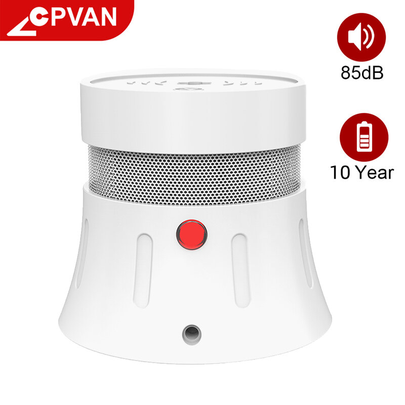 10 Years Smoke Detector Alarm Fire Protection Home Security System Firefighters Independent Fire Alarm Sensor