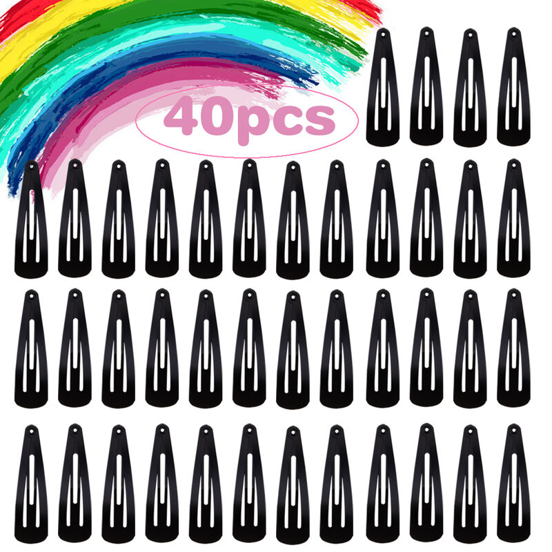 20/40Pcs คลิปผม Hairpins ที่มีสีสันผู้หญิงคลิปผม Barrettes คลิปคลิปโลหะน่ารัก Snap จระเข้ Hairpins ผู้หญิง Accessorie