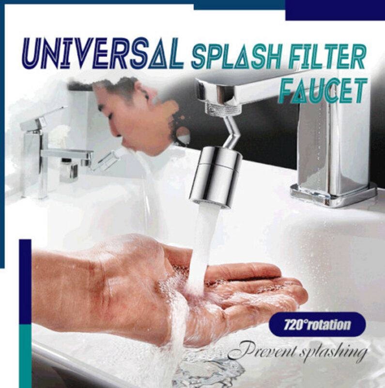 Насадка На Кран ก๊อกน้ำExtender Universal Splash Filterสำหรับก๊อกน้ำ720 ° หมุนOutletก๊อกน้ำ2020ม20 *
