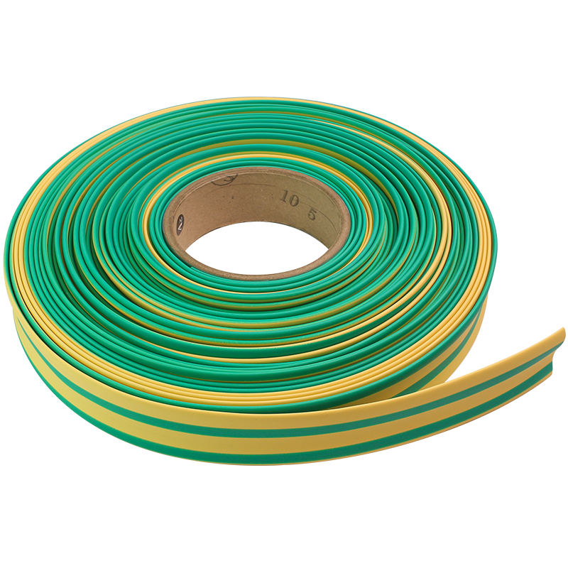 Tubo termorretráctil 3:1 con Kit de pegamento, envoltura de aislamiento de poliolefina, surtido de encogimiento, Cable de tubo amarillo y verde, 1m por lote