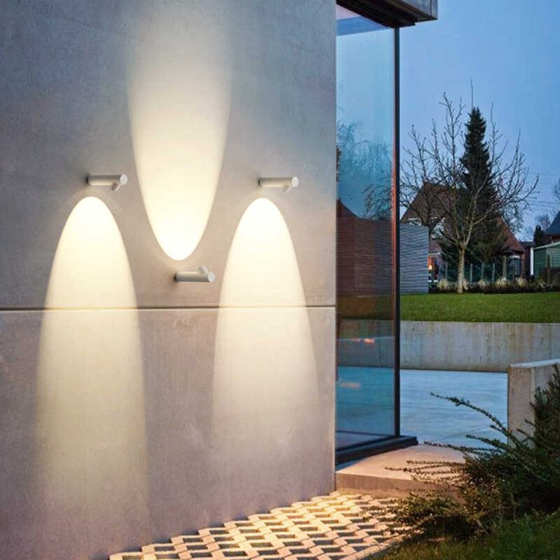 Lámpara de pared impermeable para exteriores, candelabro de bambú moderno para escalera, Villa, jardín