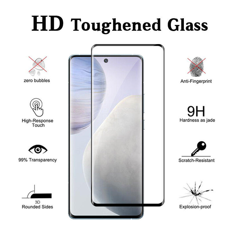 Стекло с полным покрытием для Huawei Nova 9, Защита экрана для Huawei Nova 9, закаленное стекло, Защитная пленка для телефона Huawei Nova 9