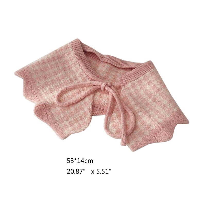 2021 neue Gestrickte Kinder Schal Baby Schal Kragen Krawatte für Mädchen Plaid Schals Halstuch