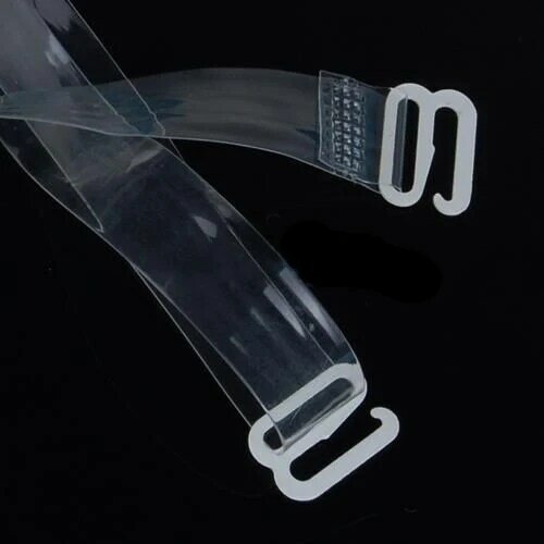 Correas de sujetador con hebilla de silicona para mujer, cinturón elástico de silicona transparente, accesorios íntimos ajustables, 6 pares