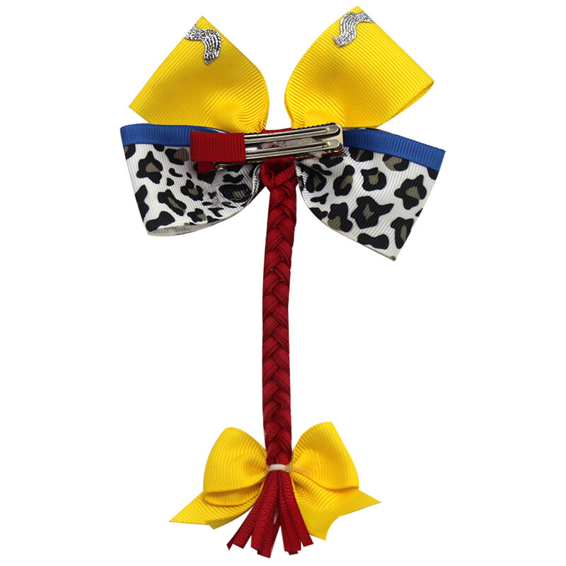 cartoon forky toy storys hair bows Double Layer Glitter Hair Clips Bowknot Hairpins Princess Headwear for girls Hair Accessories