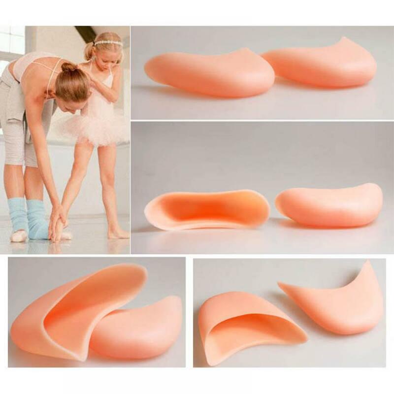 1 pares de cuidados com os pés silicone macio ballet pointe sapatos dança almofadas protetor do dedo do pé cuidados com os pés bunion corrector gel meias