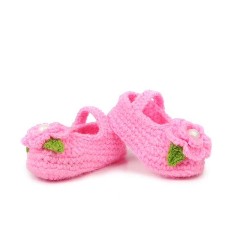 10 par 2021 mão tecido novo bebê sapatos de caminhada pérola flor crianças puro artesanal lã quatro estações sapatos vermelho rosa azul