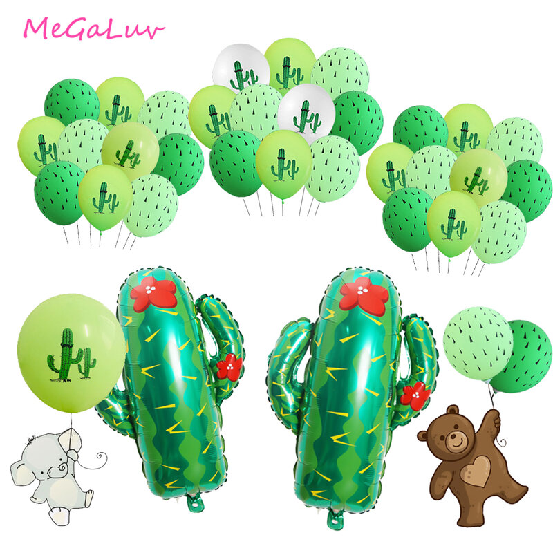 Hawaii decorazione per feste palloncino Cactus tropicale decorazione per feste di compleanno Baby Shower decorazione per matrimoni giocattoli per bambini